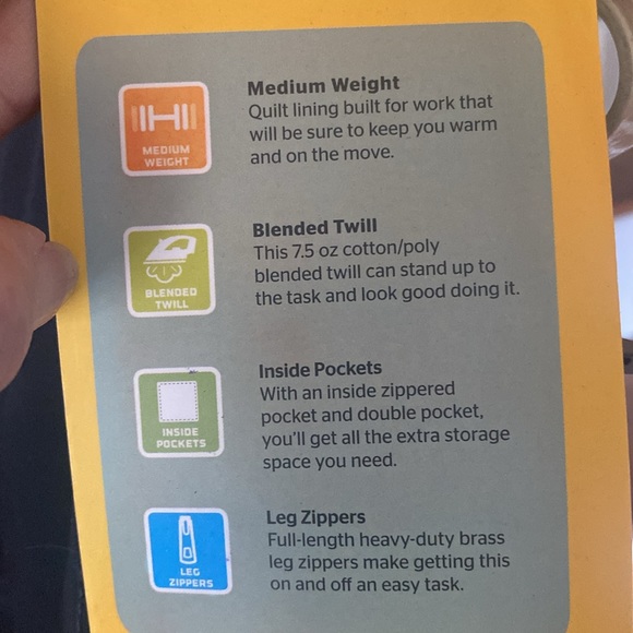 Berne Men insulated Coveralls Jacket Size XLarge. Chest 48-50 Blue. - Picture 9 of 9